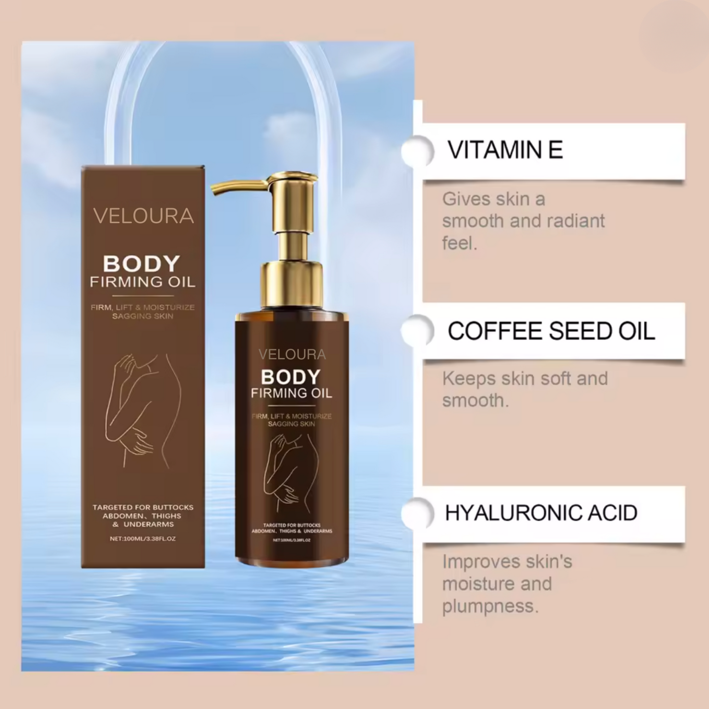 Veloura ~ Anti Cellulite Massage Oil